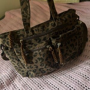 leopard cross body bag